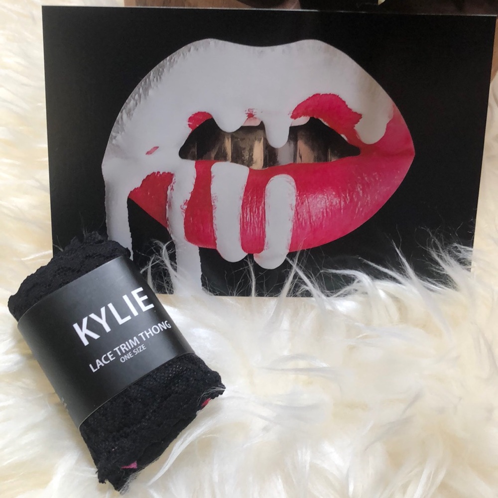 Kylie Jenner Makeup  Lace Trim Thong